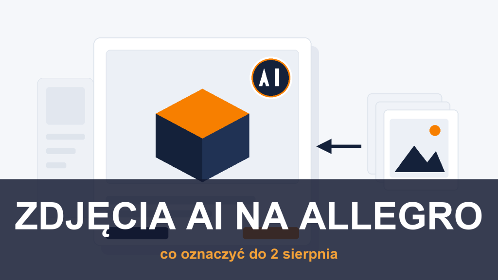 Kafelek oferty Allegro ze zdjęciem produktu i znakiem wodnym AI